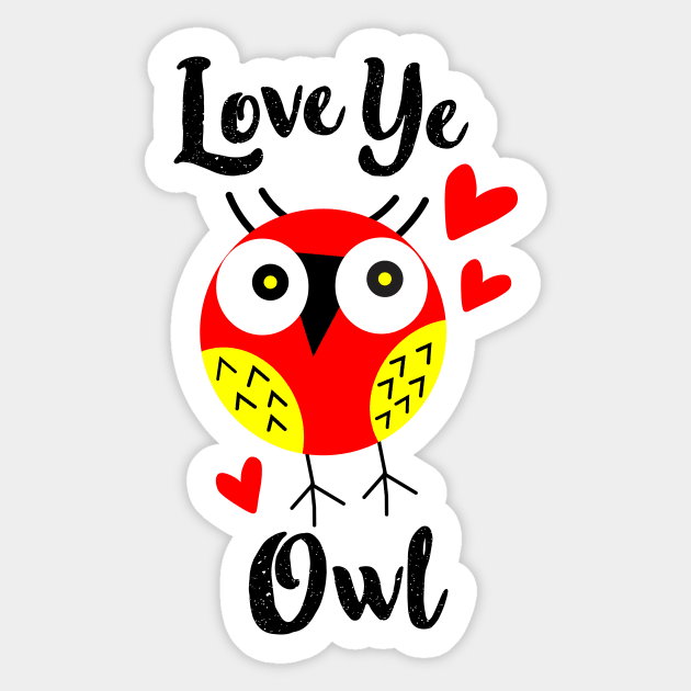 love ye owl Sticker by happieeagle